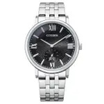 【CITIZEN 星辰】時間旅人小秒針時尚男錶--銀X黑/39MM(BE9170-72E)