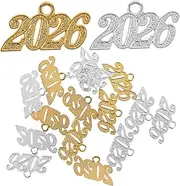 [VERDANVERSE] 20pcs Graduation Charm Pendants Alloy Number Charms for Jewelry Making for Bracelets Necklaces and Tassel Ornaments Alloy
