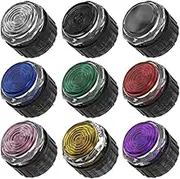 Gamerfinger Mechanical Button HBFS-24-SCREW Crystal 24mm with Cherry Switches for Fightbox Hitbox Snackbox (10PCS Blue)