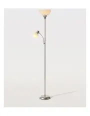[Sherwood Home] Lighting Sprout Flour Uplighter and Reading Floor Lamp in White