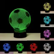 Soccer Ball Football 3D Nightlight Visual Illusion LED Colour Change Flash Lamp