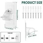 4 Pcs No Drill Curtain Rod Brackets Self Adhesive Rod Holders No Drilling SiCdu