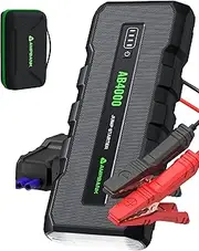 4000A Jump Starter, AMPBANK 12V Car Battery Jump Starter, Battery Jumper Starter Portable, for Up to 10L Gas/10L Diesel Engines, Jump Pack with Jumper Cables and EVA Protection Case (AB4000)