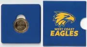 2023 Australia AFL Premiers West Coast Eagles $1 UNC Coin on card RAM