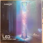 SUNMORY Light LED Floor Lamp, RGB Color Changing Tall Lamp. Box Slightly Damaged