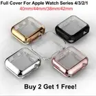 For iWatch 1 2 3 4 TPU Case Cover Screen Protector (38/42mm 40/44mm)