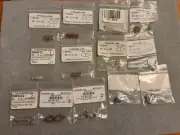 BRAND NEW ASSORTED BEADING LINKS, BAILS, BUTTONS, CLASPS-13 PACKS