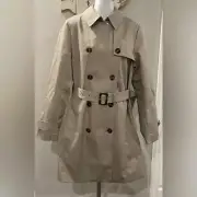 NWT Barbour size 14 Greta Showerproof Trench Jacket