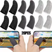 20pcs Gaming Finger Sleeve Touch Screen Mobile Game Controller Sweatproof Gloves