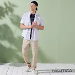 【NAUTICA】男裝 美式休閒彈性長褲(淺卡其)