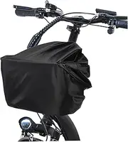 TOGEVAL Bike Basket Cover Electric Bike Basket Rain Cover Canvas Liner for Cycling Compact Lightweight Design Outdoor Protection