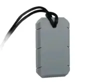 Brand New Sensory Chew Teether Necklace Chewellery Grey Dog Tag