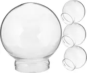 GRIRIW DIY Craft Kit for Boys and Girls 4pcs Glass Globe Covers for Decorative Projects Home Decor