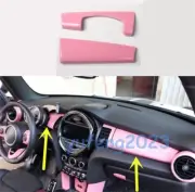 For Mini Cooper F55 F56 F57 2014-2021 Pink Dashboard Center Console Cover Trim (for: Mini)