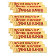Toblerone Swiss Milk Chocolate Candy Bar with Honey and Almond Nougat, 3.52 o...