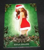 2014 Benchwarmer KAYLA COLLINS Holiday #58 Gold Foil Variant/15 PLAYBOY Playmate