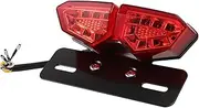 Generic Motorcycle Tail Light Tail Lights LED Motorcycle Rear Lamp Motorcycle LED Rear Light Motorcycle LED Turnsignal Tail Light Motorcycle Turn Signals LED Driving Rear Light Red Plastic