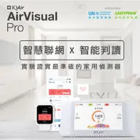 在飛比找PChome24h購物優惠-瑞士IQAir-AirVisual Pro 空氣智能偵測器