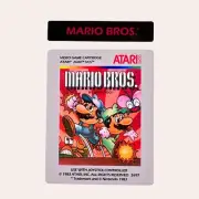 Atari 2600 Replacement Label - Mario Bros [Silver]