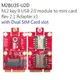 M.2 key B USB 3.0 module to mini card Rev 2.1 Adapter--M2BU3S-U2D