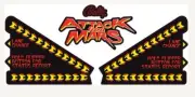 Attack From Mars Pinball Machine Apron Decal Set