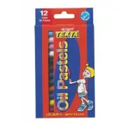 TEXTA LARGE OIL PASTELS 3 x PACK 12