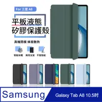 在飛比找PChome24h購物優惠-三星 Galaxy Tab A8 10.5吋 三折液態矽膠平