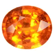 2.95 Ct. Awesome Luster Orange Mandarin Garnet Brilliant Cut WITH GLC CERTIFY