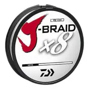 Daiwa J-Braid X8 Braided Fishing Line - 330 Yards (300 M) White (choose size)