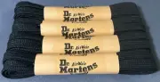 Dr. Martens Air Wair Lot of 4 Woven Flat Shoelaces Black 90 cm for 4-5 Eyes NEW