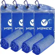 4 Pack Cooling Towels Cool Towel Soft Breathable Chilly Towel Microfiber Ice ...