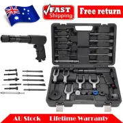 25pcs Air Hammer Kit Vibration Impact Chisel Pneumatic Hammer Tool Set W/ Case