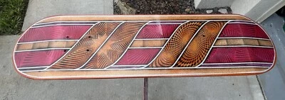 Custom painted skateboard deck