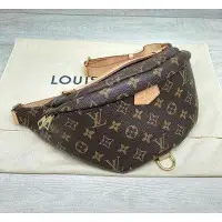 在飛比找Yahoo!奇摩拍賣優惠-LV M43644 Bumbag Monogram帆布 腰包