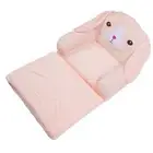 HG (2 Layers)Foldable Kids Sofa Pink Dog Sponge Pull Out Kids Couch Soft