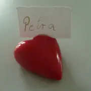 Place Card Holder Holders Heart Red Wedding Christening Menu Cardholder