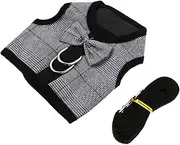 HOUDERCO 1Set Rabbit Vest with Leash Fashionable Bunny Harness Kit for Outdoor Activities Stylish Pet Supplies for Animals Comfortable and Exquisite Design