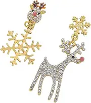 [CHILDWEET] Fashionable Elk Snowflake Christmas Earrings Party Jewelry Set Comfortable Alloy Earring