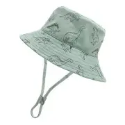 Baby Sun Hat Toddler Summer Hats UPF 50+ Baby Bucket Hat 2-4T A Green Dinosaur