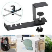 Adjustable Headphone Stand Hanger Holder Aluminum Headset Desk Stand Clamp Hook