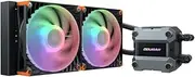 COUGAR CGR-PSDUTRGB-B-240 Poseidon Ultra ARGB Simple Water Cooling Cooler 9.4 inches (240 mm) Black Color Model for Improved Cooling and Quiet