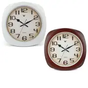 [Vanguard Universal] Elegant 3D Number Square Wall Clock - White