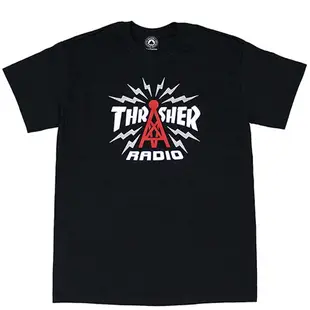Thrasher Thrasher Radio Logo T恤 (黑)《Jimi Skate Shop》