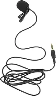 MOLUCKFU Clip Lavalier Microphone for Smartphone Professional Recording Mic Easy Operation Durable Design for Interviews Vlogs and Podcasts