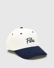 FILA Corsivo Cap 2 - COCO MILK/NAVY - COCO MILK/NAVY