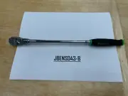 Snap-on Tools NEW GREEN 1/4" Drive Soft Grip Extra-Long Flex Ratchet THLLF72G