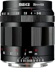 [Meike] 35mm f0.95 Large Aperture Manual Focus Lens Compatible with Panasonic Lumix M43 MFT Mount Digital Mirrorless Cameras GH3 GH4 GH5 GH6 GH7