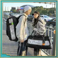 在飛比找樂天市場購物網優惠-短途外出差大容量旅遊行李包衣服衣物收納登機包正韓國時尚男女大