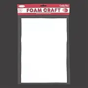 Crafty Bitz A4 Foam Sheet 3 Pieces Pack, White