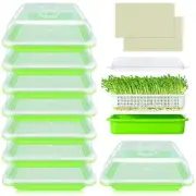 8 Pack Sprout Trays with Lids - Soil-Free BPA Free Seed Germination Kit
